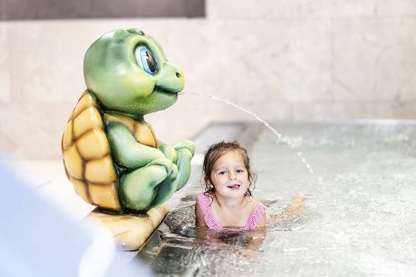 Wasserspielbereich im Alpen Hotel Post im Bregenzerwald